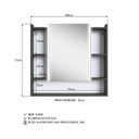 Ver imagem 7 de Espelheira para Banheiro com Led 2 Portas Yescasa