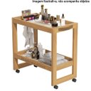 Ver imagem 3 de Carrinho Multiuso com Rodizios e Prateleira Todos Ambientes Lorena - Cores - Comprar Moveis em Casa: