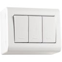 Ver imagem 4 de Caixa de Sobrepor com 3 Interruptores Simples 10 a 250 V Tramontina Lizflex Branca Tramontina