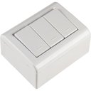 Ver imagem 1 de Caixa de Sobrepor com 3 Interruptores Simples 10 a 250 V Tramontina Lizflex Branca Tramontina