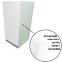 Ver imagem 5 de Armário Aéreo Branco 30cm Lavanderia Porta Esquerda Montado