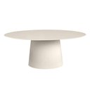 Ver imagem 1 de Mesa de Jantar Cone Oval Laqueada Off White Vidro 3mm:140x90