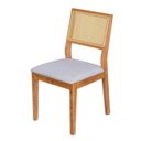 Ver imagem 4 de Kit 6 Cadeiras para Sala de Jantar com Encosto em Tela Nia Yescasa Cinza