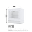 Ver imagem 3 de Balcão Forno De Embutir 80 Cm Americana Henn Branco Hp