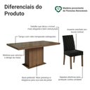 Ver imagem 4 de Conjunto Sala de Jantar Tampo de Vidro 6 Cadeiras Rustic/Oxford Dinan Madesa