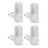 Kit 4 Luminária de Tomada Abajur Led Mini Luz Noturna Bivolt - 1