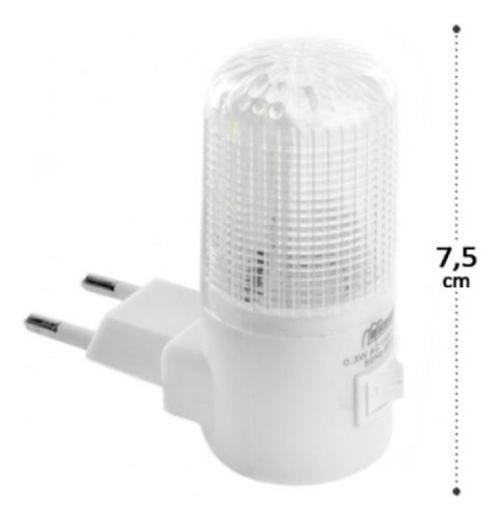 Kit 4 Luminária de Tomada Abajur Led Mini Luz Noturna Bivolt - 5
