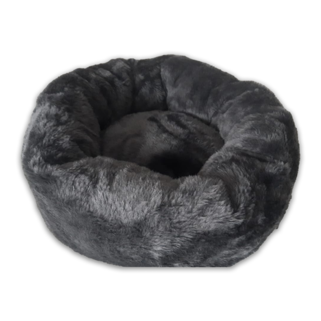 Cama Nuvem De Pelúcia C/ZIPER 70x70 Caminha Para Cães E Gatos Impermeável Cama Redonda Fofinha Pet I - 1