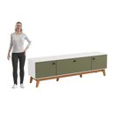 Ver imagem 2 de Rack Kappesberg 3 Portas Braco/verde Frevo 180cm