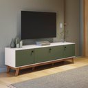 Ver imagem 1 de Rack Kappesberg 3 Portas Braco/verde Frevo 180cm