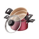 Ver imagem 1 de Cuscuzeira Cozi-vapore Turim em Alumínio Revestimento Antiaderente 16cm 2 Peças Tramontina