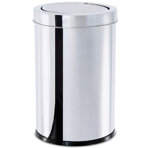 Lixeira Inox com Tampa Basculante 21,2 Litros - 3032/203 - Brinox Lixeira Inox C/tampa Basc.21,2l 30