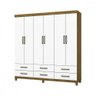 Guarda Roupa D22 6 Portas 6 Gavetas Com Pés Carioca Móveis - 2