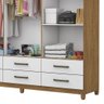 Guarda Roupa D22 6 Portas 6 Gavetas Com Pés Carioca Móveis - 7
