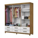 Ver imagem 4 de Guarda Roupa D22 6 Portas 6 Gavetas Com Pés Carioca Móveis