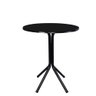 Mesa Bistrô Baixo Preto 80cm Tampo Preto para Cozinha e Bar - 1