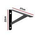 Ver imagem 2 de Kit 12 Peças Suporte Mão Francesa Forte, para Prateleira de 40cm - Preta