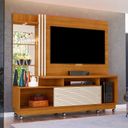 Ver imagem 5 de Estante para TV e Home Theater até 60 Polegadas 200cmx178,5cm 2 Portas com Rodízios Frizz Plus Marrom Cumaru