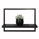 Ver imagem 1 de Nicho Prateleira Quadro Retangular Horizontal 40x28 com Base Preto