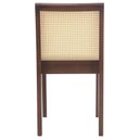Ver imagem 7 de Kit 06 Cadeiras Sala de Jantar Madeira Maciça Steve Tela Rattan Sextavano Linho Cinza/amêndoa G55 -