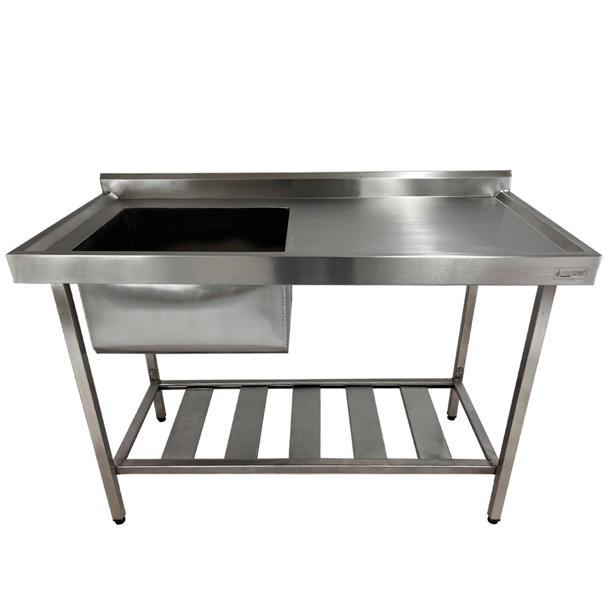 Pia Aço Inox Industrial 100x60x90 Cm Cuba Esquerda Nortinox - 2