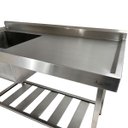 Ver imagem 4 de Pia Aço Inox Industrial 100x60x90 Cm Cuba Esquerda Nortinox