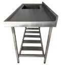Ver imagem 3 de Pia Aço Inox Industrial 100x60x90 Cm Cuba Esquerda Nortinox