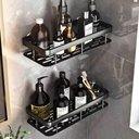 Ver imagem 5 de Prateleira Organizadora de Parede Adesiva Multiuso Banheiro e Cozinha Alumínio Porta Shampoo