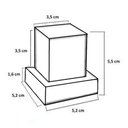 Ver imagem 5 de Acabamento Quadrado Registro Padrão Deca Volante Abs Preto