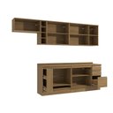 Ver imagem 3 de Armário de Cozinha Completa 3 Gavetas 100% Mdf 300cm Nogueira Celeste Kappesberg