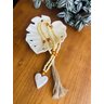 Colar Decorativo de Mesa com Coração Madeira Mara - 3