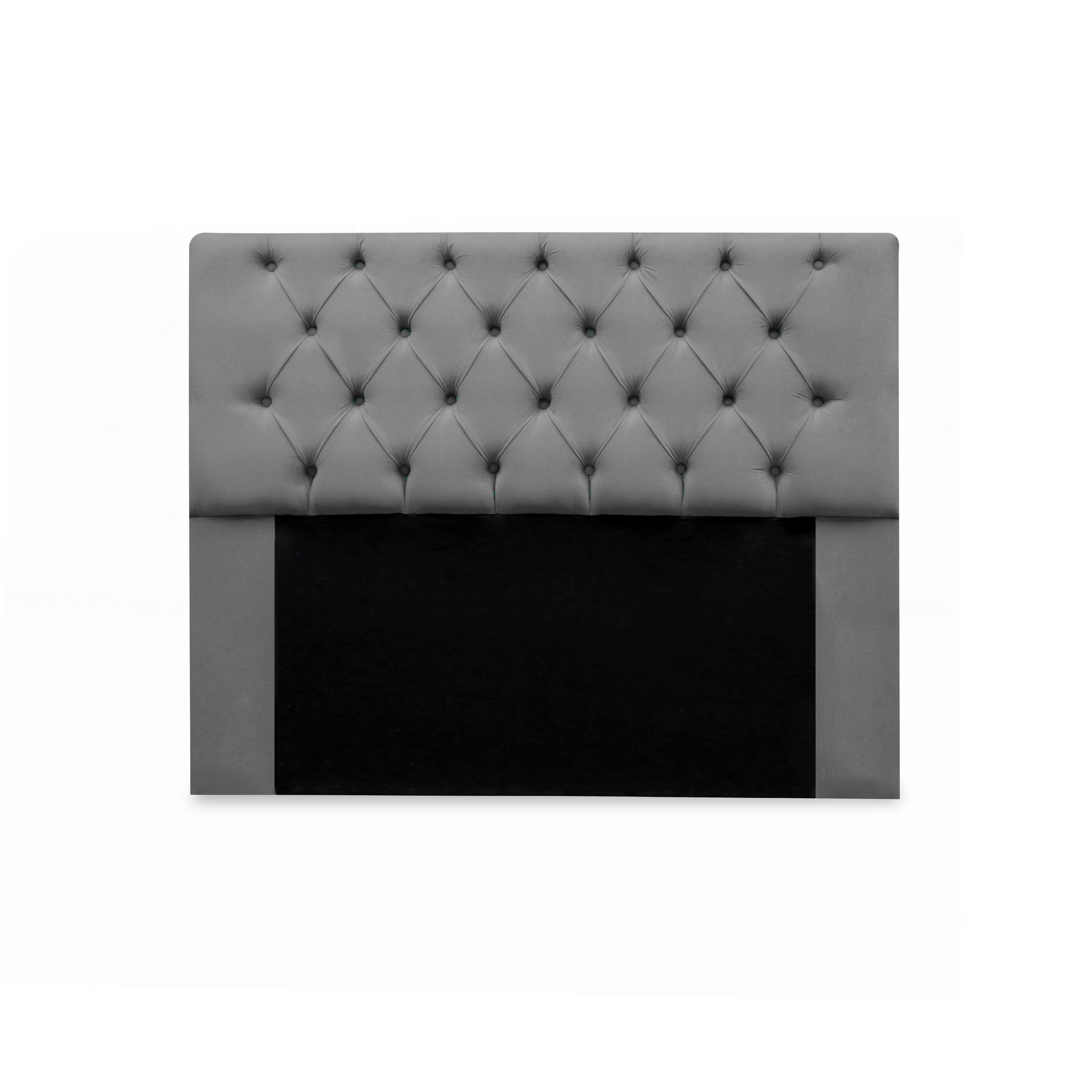 CONJUNTO CABECEIRA MIRAGE QUEEN 160CM + RECAMIER CALÇADEIRA NEW GRECIA 160CM SUEDE CINZA - 2