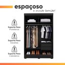 Ver imagem 7 de Guarda Roupas Solteiro com Espelho 2 Portas 2 Gavetas Luci