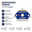 Ver imagem 4 de Esquadro Magnetico 25kg 4 Peças Industrial - Soldaforte