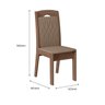 CONJUNTO SALA DE JANTAR BÉLGICA 1,35 X 0,90 COM 6 CADEIRAS AMÊNDOA 73B - 4