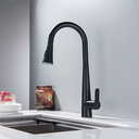 Ver imagem 2 de Torneira Misturador Monocomando Preto Fosco Gourmet Bica com Ducha Extensível para Cozinha