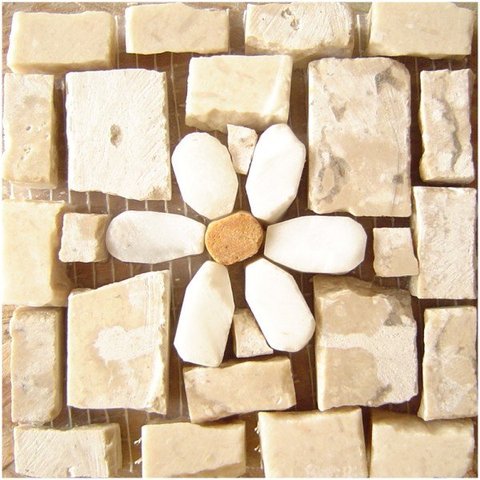 Tozzeto Fiorellino - 10x10cm Mosaico