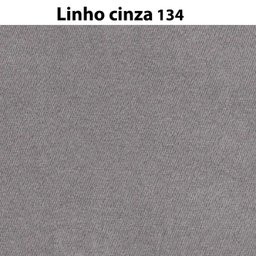 Sofá de Canto 6 Lugares Conte Sala Estar ou Living Premium Cor:linho Cinza 134 - 4