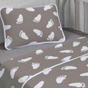 Ver imagem 2 de Jogo de Cama Tecebem Malha Mini Cama(montessoriana) Mia 3 Peças Cinza