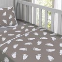 Ver imagem 3 de Jogo de Cama Tecebem Malha Mini Cama(montessoriana) Mia 3 Peças Cinza
