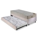 Ver imagem 3 de Bicama Box 88x188 Suede Bege com Colchão Airtech Ortobom