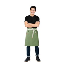 Avental de Cintura e Faixa Verde Chef Cozinha Cafeteria Spa - 3