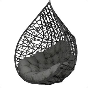 Balanço Suspenso Ninho Gota para Sacada, Edícula - Preto A3