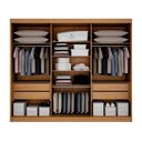 Ver imagem 2 de Guarda Roupa Casal 6 Portas 4 Gavetas - Canadá-cinamomo/off White - Leifer Móveis