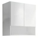 Ver imagem 1 de Armário Aéreo Duas Portas com Nicho Trovarelli Branco [f031]