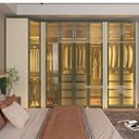 Ver mais imagens de Guarda-Roupa Modulado Reflecta Innova 7 Portas 260cm x 240cm Mod 009 100% MDF Bege/Off White
