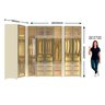 Guarda-roupa Modulado Reflecta Innova 7 Portas 260cm x 240cm MOD 009 100% MDF - 5