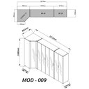 Ver imagem 4 de Guarda-roupa Modulado Reflecta Innova 7 Portas 260cm x 240cm MOD 009 100% MDF