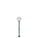 Ver imagem 1 de Poste de Jardim P10/b15 de 1,30m com Globo de Vidro Transparente 15x28 Verde