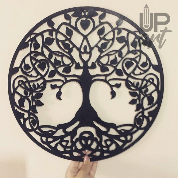 Mandala Árvore da Vida 60cm em MDF - Decoração Universo Up Art Personalizados ÁRVORE DA VIDA. - 2